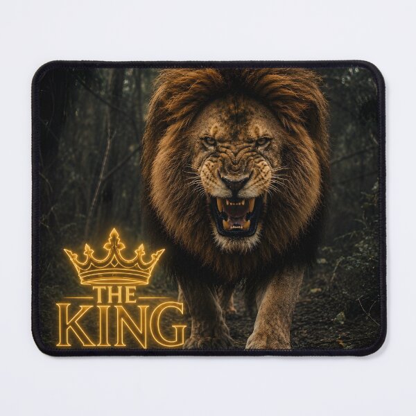Item preview, The King Lion 5D Art – Majestic Roaring Lion with Neon Crown | Powerful Wildlife Statement Design designed and sold by Imagetore.