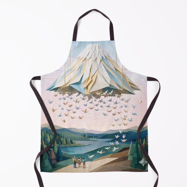 Item preview, Origami Mountain and Paper Birds Landscape designed and sold by MIArt Studio.