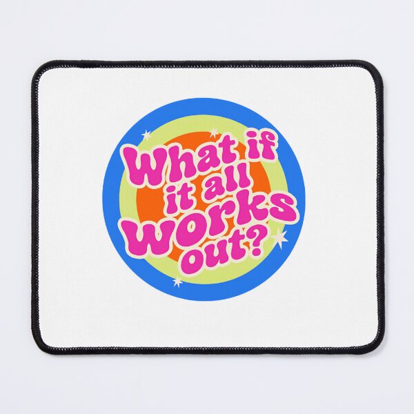 Item preview, What If It All Works Out? Positive Quote Optimism Inspiration designed and sold by RetroMini2026.