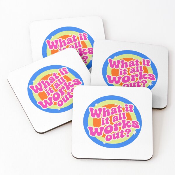 Item preview, What If It All Works Out? Positive Quote Optimism Inspiration designed and sold by RetroMini2026.