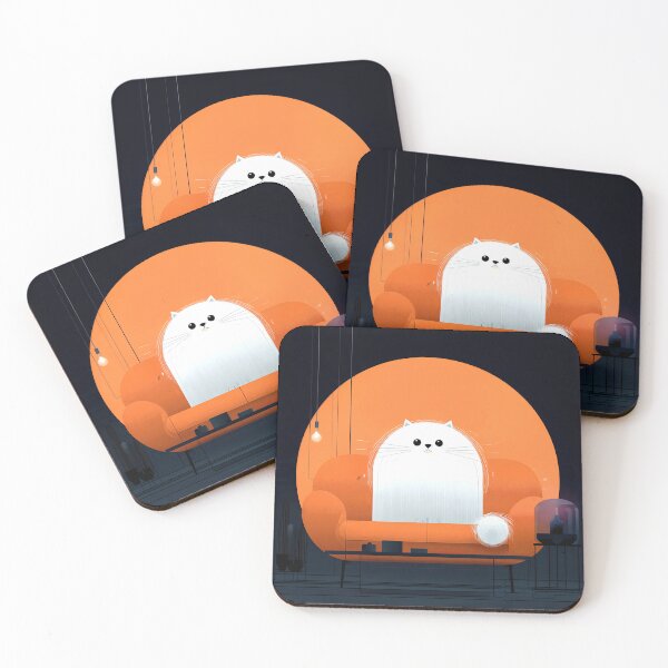 Item preview, Wall Art - Postcard - Whimsical Cat in Cozy Glow designed and sold by ForeverPrintsOK.
