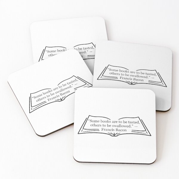 Item preview, Some Books Are to Be Tasted, Others to Be Swallowed — Francis Bacon Quote designed and sold by The Prose Atelier.