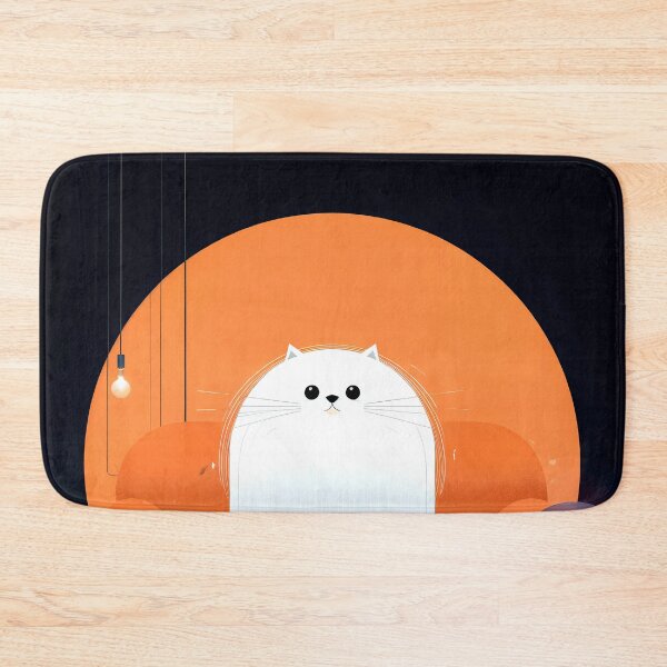 Item preview, Wall Art - Postcard - Whimsical Cat in Cozy Glow designed and sold by ForeverPrintsOK.