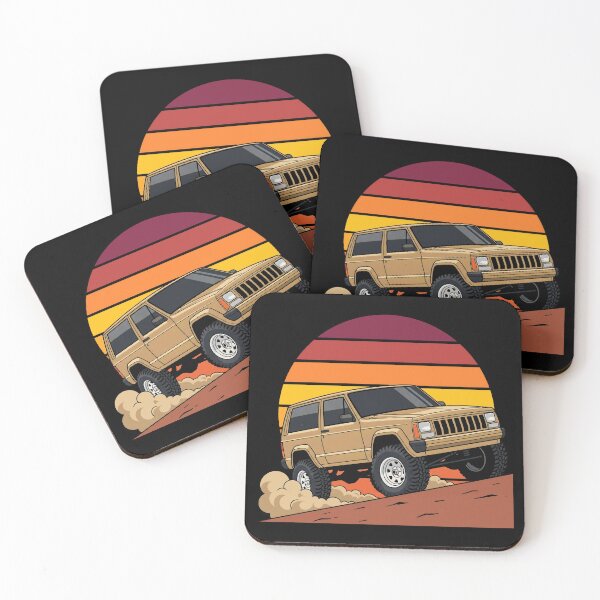 Item preview, Cherokee XJ Retro Sunset 2-Door - Gold Off-Road 4x4 designed and sold by Off-Road-Zone.
