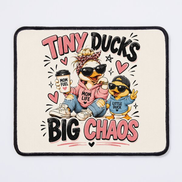 Item preview, Tiny Ducks Big Chaos Funny Cute Meme Quote designed and sold by ILYASSE1.