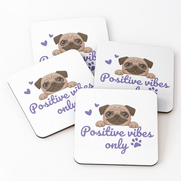 Item preview, Positive pug sticker  designed and sold by Bud the Pug & Friends .