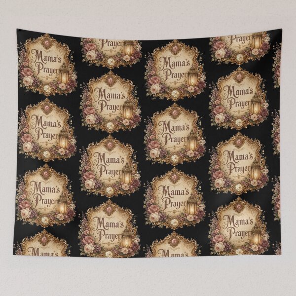 Item preview, Mama’s Prayer Vintage Floral Faith Design designed and sold by NaphDesigns.