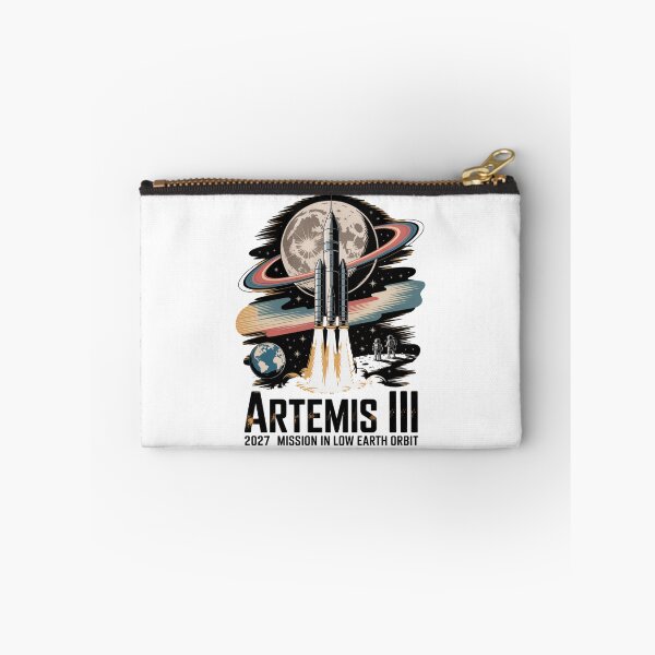 Item preview, Artemis 3 - low earth orbit - moon mission - crewed mission - spaceflight - astronaut - crewed lunar flyby - rocket - spacecraft - capsule - orbit - exploration - lunar - moon lover  designed and sold by JansenGS.