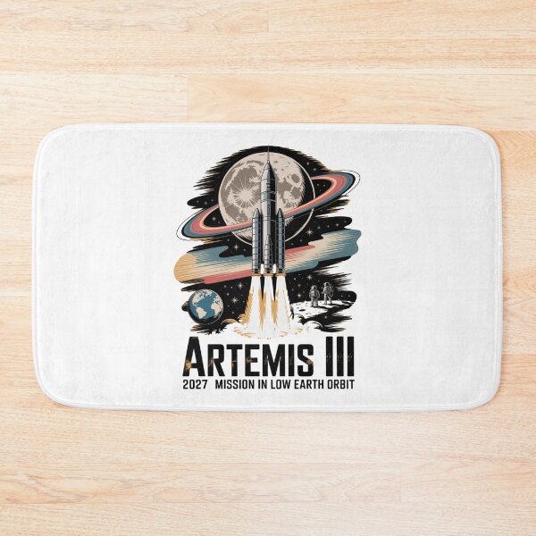 Item preview, Artemis 3 - low earth orbit - moon mission - crewed mission - spaceflight - astronaut - crewed lunar flyby - rocket - spacecraft - capsule - orbit - exploration - lunar - moon lover  designed and sold by JansenGS.