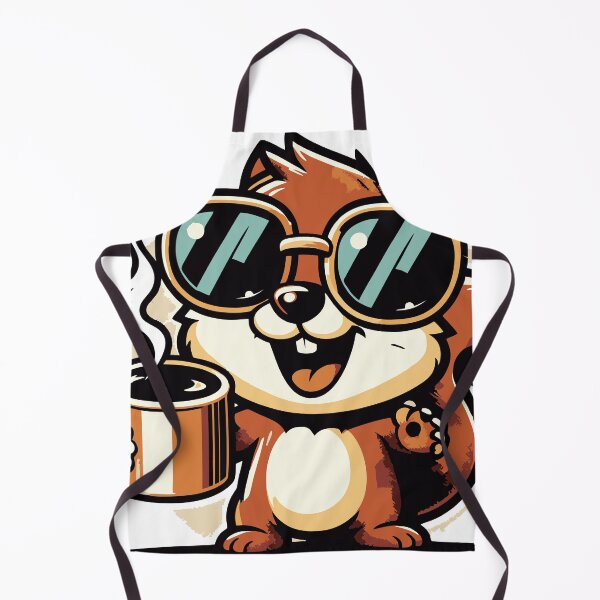 Item preview, Funny Squirrel Coffee Addict designed and sold by Retro@nimals.