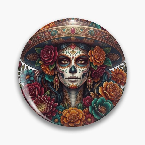 Item preview, Cinco de Mayo Floral Calavera Catrina designed and sold by ZENVIRART.