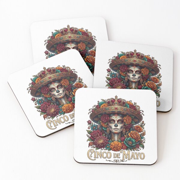 Item preview, Cinco de Mayo Floral Calavera Catrina designed and sold by ZENVIRART.