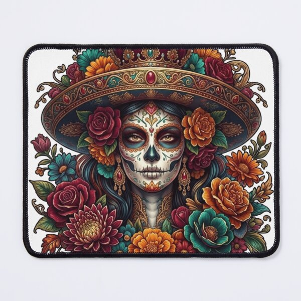 Item preview, Cinco de Mayo Floral Calavera Catrina designed and sold by ZENVIRART.