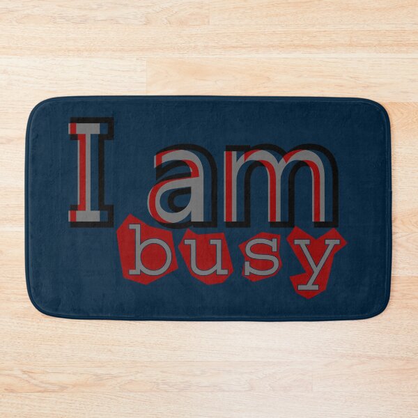 Item preview, I Am Busy - Glitch Effect Typography Relatable Quote designed and sold by Ihor Ivanov.