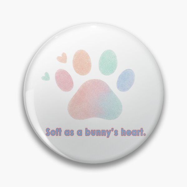 Item preview, Soft as a Bunny’s Heart – Pastel Paw Print designed and sold by Herzbaumatelier.