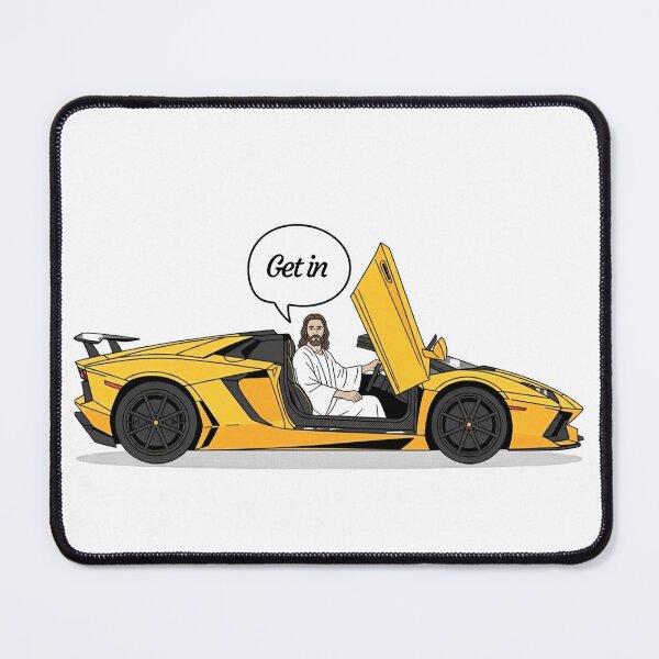 Item preview, Christ Says to Get In — Lambo Jesus Funny Graphic Art designed and sold by Alt Christian.