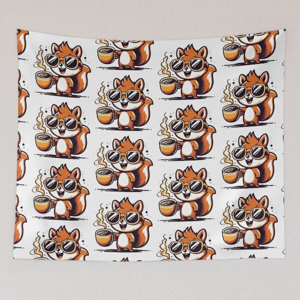 Item preview, Retro Squirrel Surfing designed and sold by Retro@nimals.