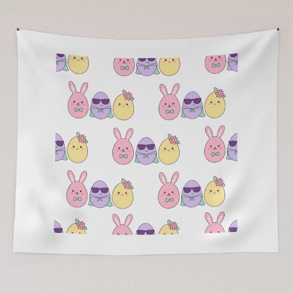 Item preview, Easter Bunny Pattern Characters designed and sold by AbanoubStore.