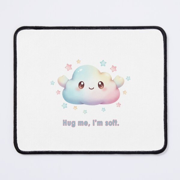 Item preview, Hug Me, I’m Soft – pastel cloud motif designed and sold by Herzbaumatelier.