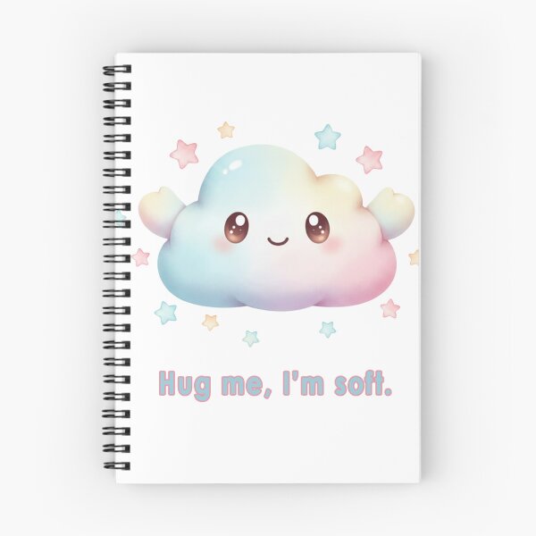 Item preview, Hug Me, I’m Soft – pastel cloud motif designed and sold by Herzbaumatelier.