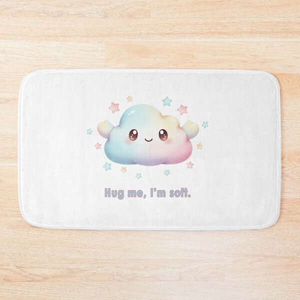 Item preview, Hug Me, I’m Soft – pastel cloud motif designed and sold by Herzbaumatelier.