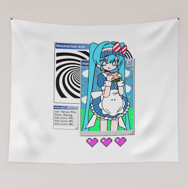 Item preview, Mesmerizer.exe – hatsune miku Retro Aesthetic UI | Glitch Vocaloid Style designed and sold by Italkam.