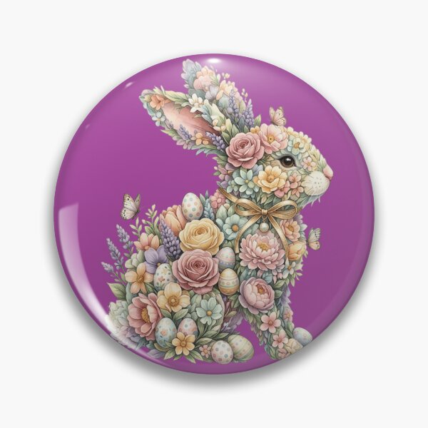 Item preview, Floral Easter Bunny Spring Botanical Silhouette designed and sold by ZENVIRART.