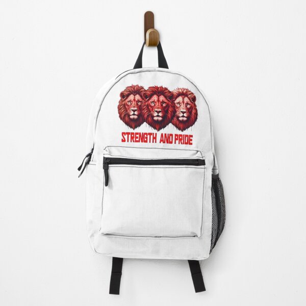 Item preview, Strength and Grit: Triple Red Lion Head Design designed and sold by Stavman Creative Designs.