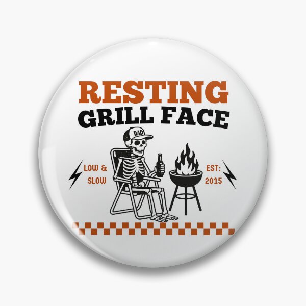 Artikelvorschau, Lustiges Grillgesicht-Design für BBQ-Papas | Grillhumor-Grafik entworfen und verkauft von azLittleLuxur.