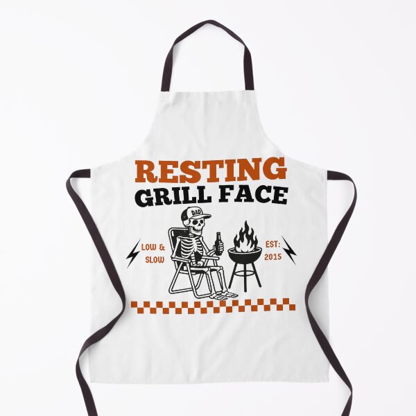 Artikelvorschau, Lustiges Grillgesicht-Design für BBQ-Papas | Grillhumor-Grafik entworfen und verkauft von azLittleLuxur.
