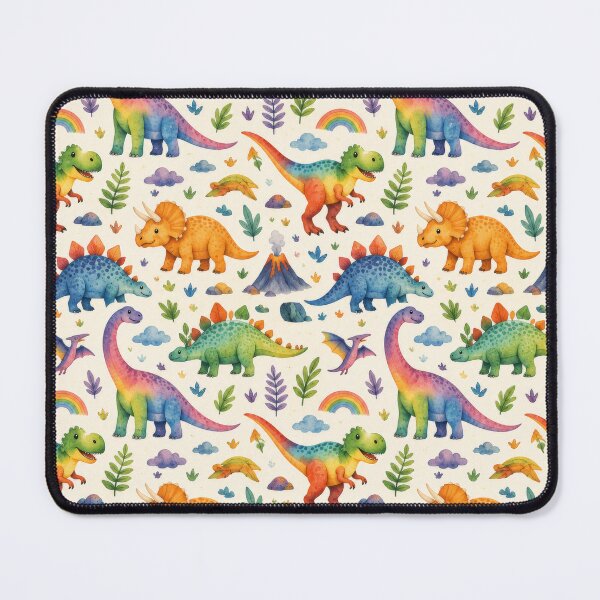 Item preview, Rainbow Dinosaur Fantasy Pattern Artwork designed and sold by ArtComixHaven.