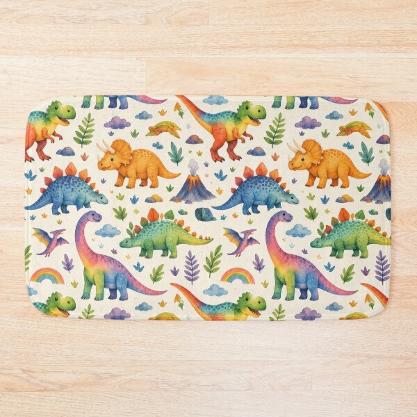 Item preview, Rainbow Dinosaur Fantasy Pattern Artwork designed and sold by ArtComixHaven.