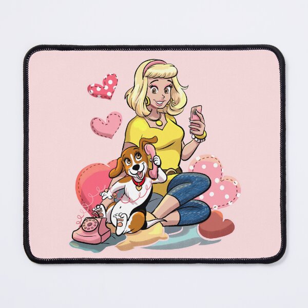 Item preview, Y2K Aesthetic Graphic Tee, Retro 90s Cartoon Shirt, Vitage Comic Book Style T-shirt, Cute Dog Lover Gift, Pastel Girly Top, Team Lou designed and sold by TeamLouOfficial.