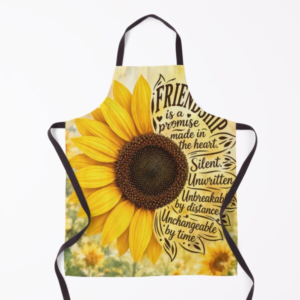 Item preview, Sunflower Field With Friendship Quote designed and sold by Maria Dryfhout.