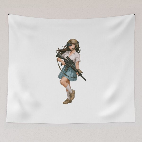 Item preview, Tactical School Girl - Anime Special Ops designed and sold by RAWLIFEGRAPHIC.