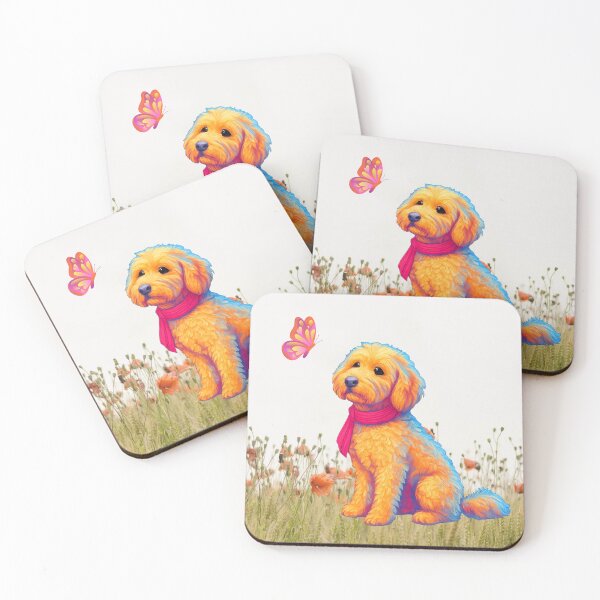 Item preview, Doodle and her butterfly -field or orange flowers designed and sold by Doodles Down South.