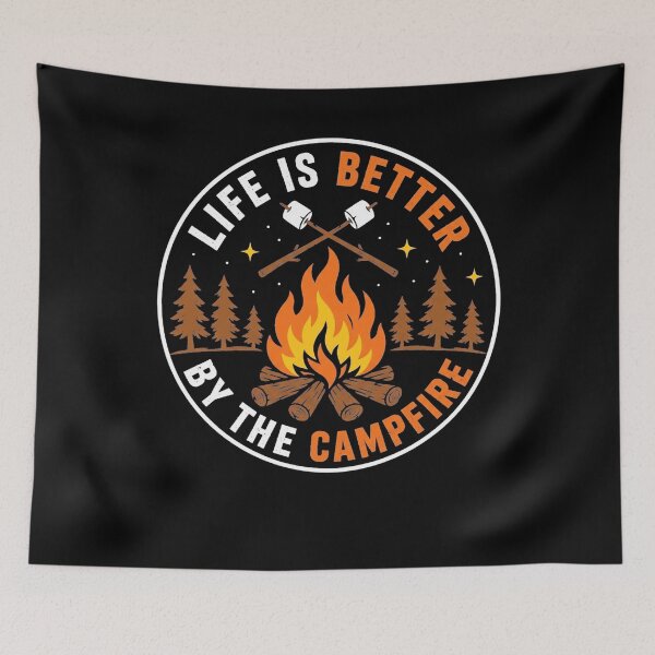 Item preview, Life is Better At The Campfire Funny Camping Camper  designed and sold by clothesy7.