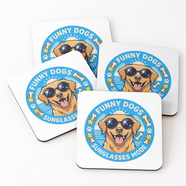 Item preview, Funny Sunglasses Dog Cartoon Design designed and sold by AbanoubStore.