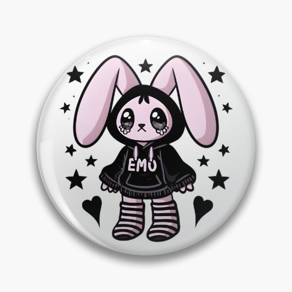 Item preview, Cute Emo Y2K Mascot designed and sold by Retro Whimsy.