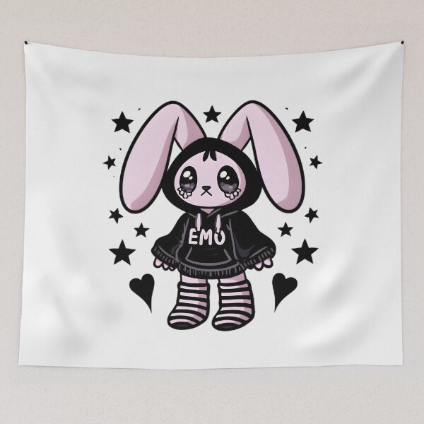 Item preview, Cute Emo Y2K Mascot designed and sold by Retro Whimsy.