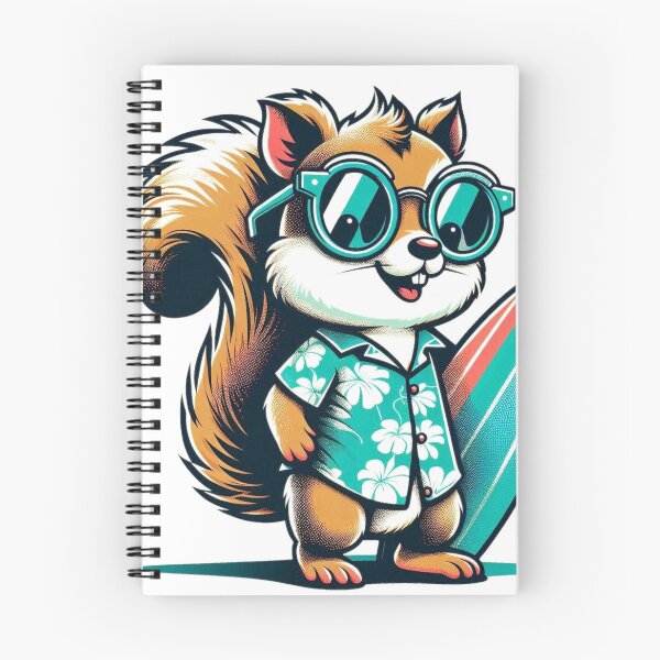 Item preview, Ardilla Surfera Retro designed and sold by Retro@nimals.