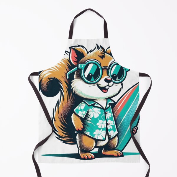 Item preview, Retro Squirrel Surfing designed and sold by Retro@nimals.