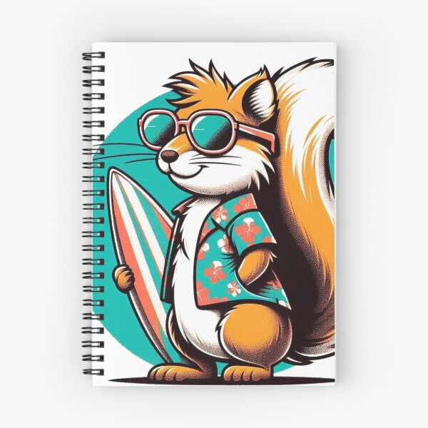 Item preview, Ardilla Surfera Retro designed and sold by Retro@nimals.