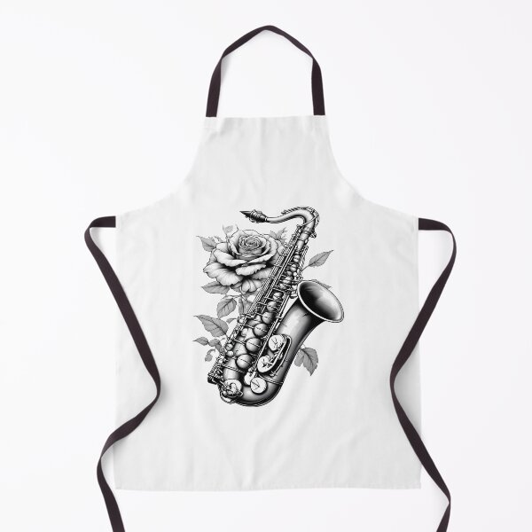 Item preview, Saxophone in Rose Embrace - World Music Day and Botanical designed and sold by Art-Arcade6.