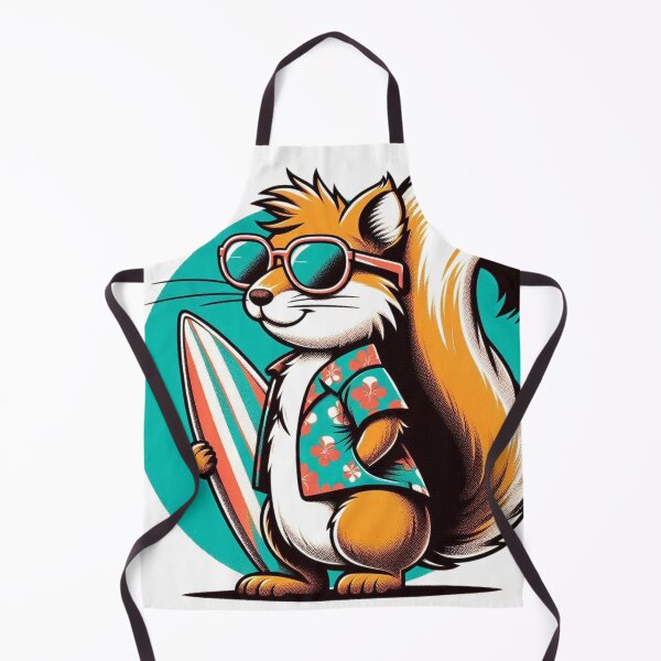 Item preview, Retro Squirrel Surfing designed and sold by Retro@nimals.