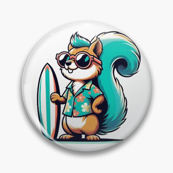 Artikelvorschau, Retro-Eichhörnchen-Surfen entworfen und verkauft von Retro@nimals.