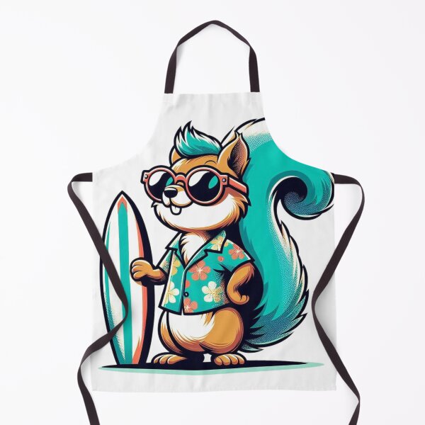 Item preview, Retro Squirrel Surfing designed and sold by Retro@nimals.