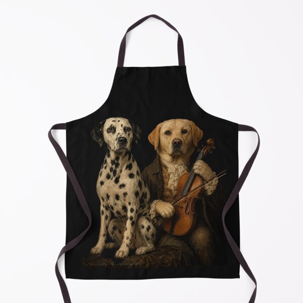 Item preview, Vintage Dog Musician Portrait T-Shirt, Classical Violin Labrador Gift, Dalmatian Dog Lover Graphic Tee designed and sold by pipolabco.