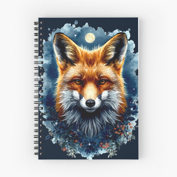 Item preview, Fox Watercolor Moon Forest Animal Aesthetic T-Shirt designed and sold by Biedroneczka.