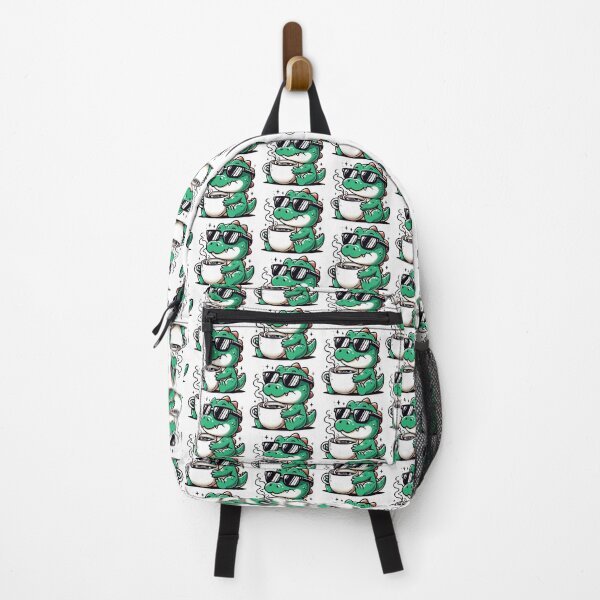Item preview, Funny Crocodile Coffee Addict designed and sold by Retro@nimals.